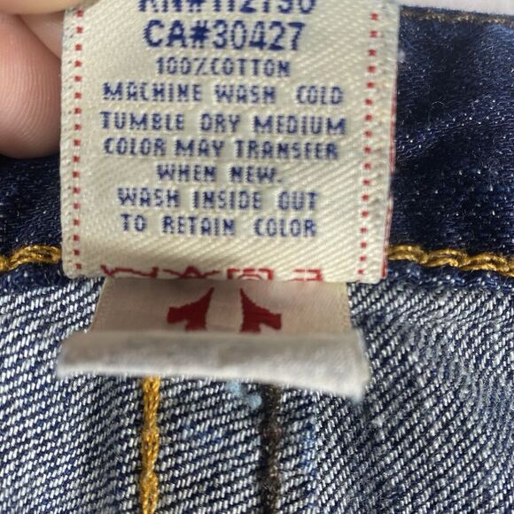 True Religion Jeans Women's Johnny Big T 29x25 Straight Denim Short Low Rise - Picture 8 of 11